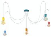 Luster na lanku TUBE 5xE27/20W/230V pavúk