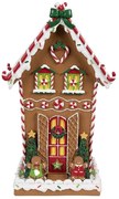 Hnedá perníková chalúpka Gingerbread House - 18*14*31 cm