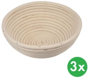 Ošatka guľatá, ratan, priemer 25 cm, 3 ks