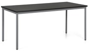 Jedálenský stôl TRIVIA, 160x80 cm, tmavo sivá podnož, wenge