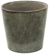 Zelený dekoračný obal na kvetináč Mion M - Ø 14*13 cm