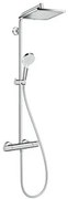Hansgrohe Crometta E sprchový systém na stěnu s termostatickou batériou chróm 27 271 000