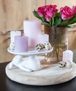 Svetlá prírodná hnedá drevená podložka - Ø 30*4 cm