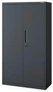 Kovová skriňa MEGAN – antracitová, bez zásuvky, 160 cm