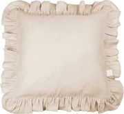 Vankúš s volánikmi nude 45cm