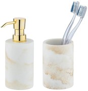 Biela súprava doplnkov do kúpeľne z polyresinu Odos – Wenko