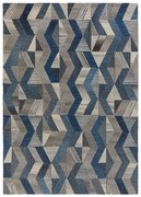 Flair Rugs, Kusový koberec Moda Asher Blue, 160x230, modrá, chodba / predsieň