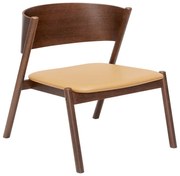 Tmavohnedé kreslo Oblique – Hübsch