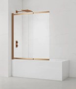 Vaňová zástena SAT Vision 140x120 cm brúsený rose gold SATVZVI120RG
