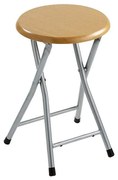 Skladacia taburetka Elza Silver MDF buk