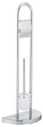 WENKO 16608100 - WC kefa COSENZA 33x84 cm lesklý chróm/satén