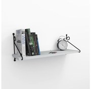 Nástenná polica SERAMONI 27x72 cm biela