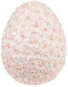 Ružová dekorácia vajíčko z kvetov - 22*22*27 cm