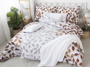 XPOSE® Bavlnené obliečky IVANKA na dve postele - hnedé