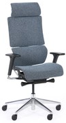 Kancelárska balančná stolička PHOENIX, sivomodrá