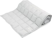 Ľanová prešívaná deka svetlo šedá 60x120cm