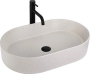 Rea Nadia, umývadlo na dosku 610x385x120 mm, imitácia kameňa, REA-U7341