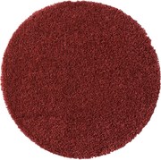 Kusový koberec My Shaggy weinrot kruh, 150x150 (priemer) kruh, červená, chodba / predsieň, My Flair