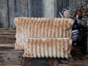 Karamelová velúrová toaletná taštička - 37*9*20cm