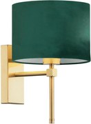 Argon 8107 - Nástenná lampa ABBANO 1xE27/15W/230V mosadz/zelená