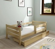 Detská posteľ EDITA z masívu borovice - 200x90 cm - prírodná
