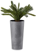 PLASTOVÝ KVETINÁČ URBANIKA 57X30 CM IMITÁCIA BETÓNU SIVÁ
