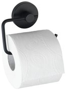 Čierny držiak na toaletný papier Wenko Vacuum-Loc® Milazzo