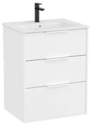 Roca Optica kúpeľňová skrinka s umývadlom 60x75,7x45,5 cm biela matná mat OPT603ZBM