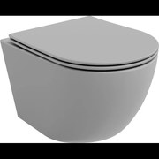 Mexen Lena WC misa Rimless s pomaly padajúcim sedátkom, duroplast, šedá bledomatná - 30224061