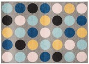 Koberec LAZUR C937C tmavo sivý / ružový