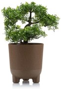 PLASTOVÝ KVETINÁČ HARMONY ECO 18X16 CM HNEDÁ