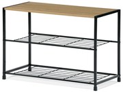 Botník GD-413 OAK Leik, 3 police, 63 x 30 x 43,5 cm, 3 poschodia