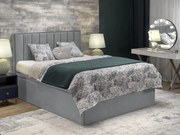 Manželská posteľ Boxspring 160 cm Asencion (svetlosivá). Vlastná spoľahlivá doprava až k Vám domov. 1092473