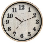 Nástenné hodiny JVD HA50.1 (30 cm) – tichý chod a moderný drevený dekor