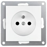 Elhard Zásuvka Vera, matná, biela VZ2100W