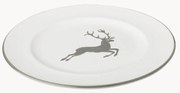 Ručne vyrobený dezertný tanier Gourmet Grey Deer