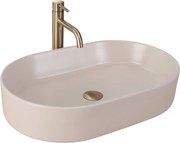 Rea Nadia, umývadlo na dosku 610x385x120 mm, béžová matná, REA-U9661