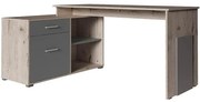 Písací stôl Como Korner dub wellington/grafiti 60