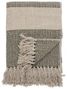 Bloomingville Bavlnený prehoz Green Recycled Cotton 160 × 130 cm