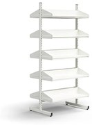 Školská šatňa ENTRY, základná sekcia, 10 políc na topánky, 1800x900x600 mm, biela