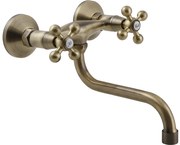 Kuchinox Stilo, nástenná drezová batéria, mosadzná, LAV-BKI_580D