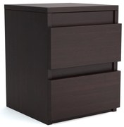 VIKI komoda s 2 zásuvkami Wenge