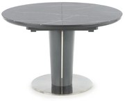 Jídelní rozkládací stůl Richie 120/160 cm šedý mramor