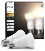 SADA 2x LED Stmievateľná žiarovka Philips Hue WHITE E27/9,5W/230V 2700K