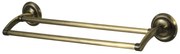 BISK Erga Deco, 2-ramenný držiak na uteráky 610 mm, antická mosadz, ERG-00411