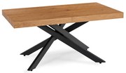 Stôl AGORDO 160–240 cm Dub Zlatý/Čierny