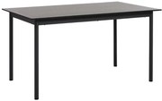 Dizajnový jedálenský stôl Lakshmana 140 cm čierny