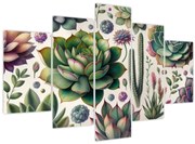 Obraz - Sukulenty (150x105 cm)