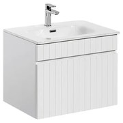 Závěsná umyvadlová skříňka Iconic se zápustným umyvadlem 80 cm bílá