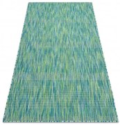 Koberec SIZAL FISY šnúrkový 20777 pruhy, melanž - modrý